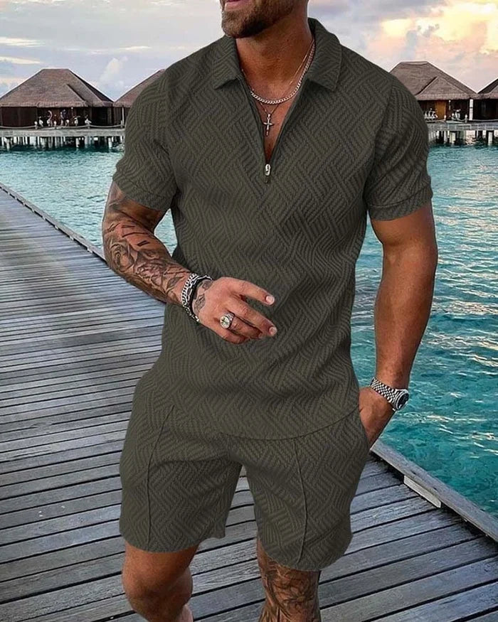 Élodie | Ensemble Polo et Short Vert Menthe