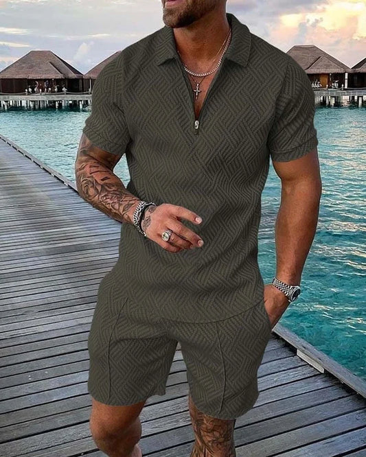 Élodie | Ensemble Polo et Short Vert Menthe