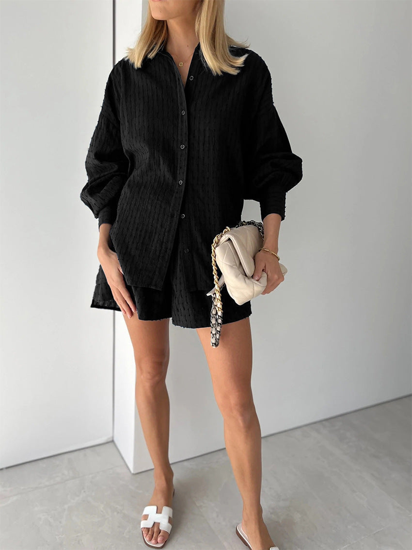 Élise | Ensemble Chemise et Short Fluide