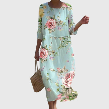 Rosalie | Fluide Floral Robe Longue