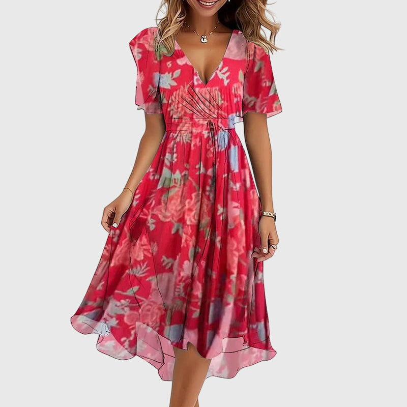 Seraphina | Portefeuille Robe Mi-Longue