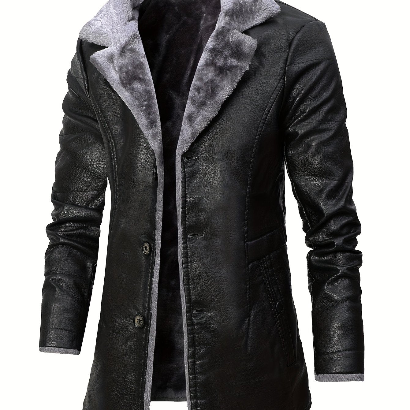 Timéo | Manteau Structuré en Cuir Doublé