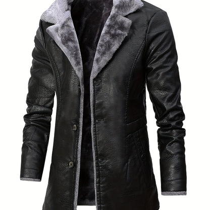 Timéo | Manteau Structuré en Cuir Doublé