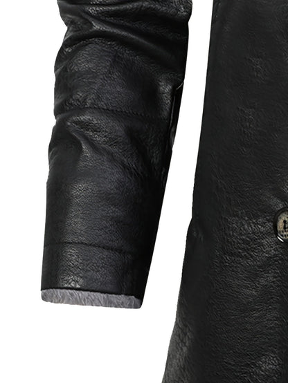 Timéo | Manteau Structuré en Cuir Doublé