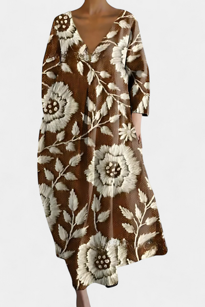 Evangeline | Col en V Robe Longue