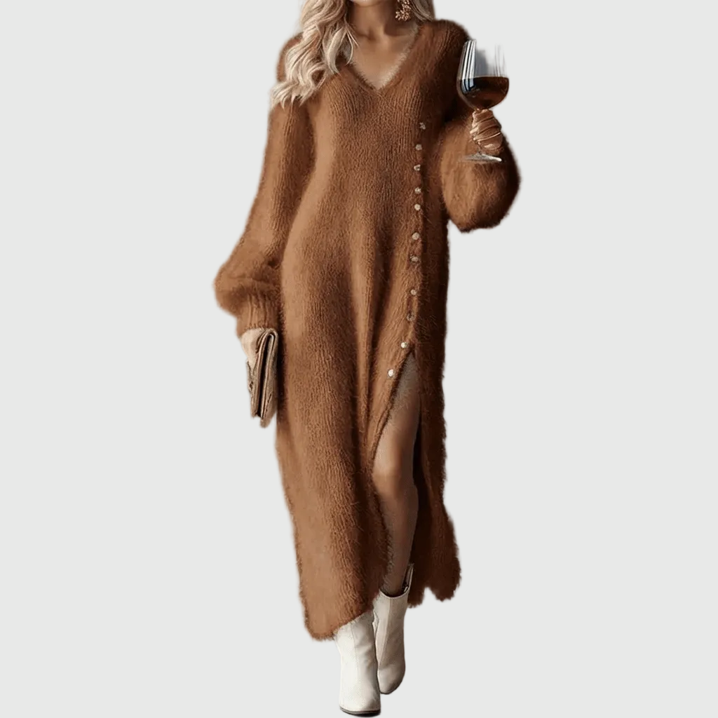 Juliette | Robe Tricotée Douce d'Hiver