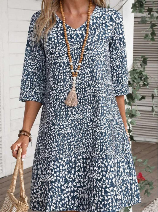 Dahlia | Romantique Floral Robe Mi-Longue