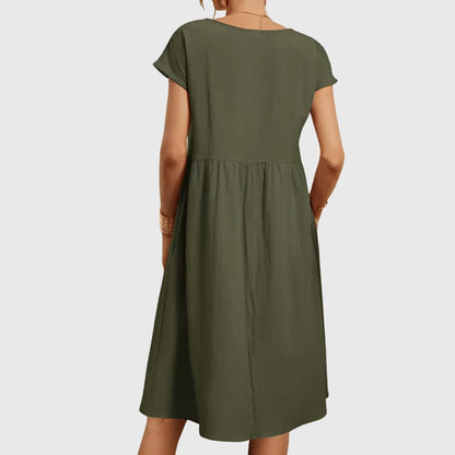 Celeste | Fluide Printemps Robe Mi-Longue
