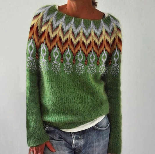 Inès | Pull Scandinave Rétro