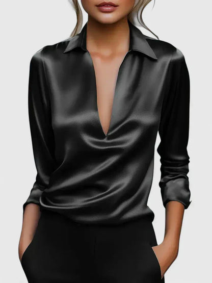 Naomi | Sophistiqué Col en V Blouse