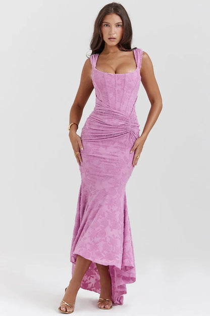 Seraphina | Sculpted Corset Robe Longue