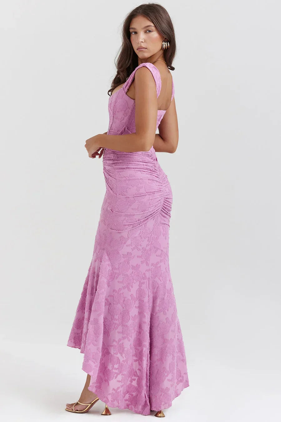 Seraphina | Sculpted Corset Robe Longue
