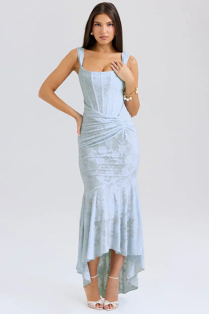 Seraphina | Sculpted Corset Robe Longue