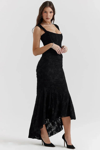 Seraphina | Sculpted Corset Robe Longue