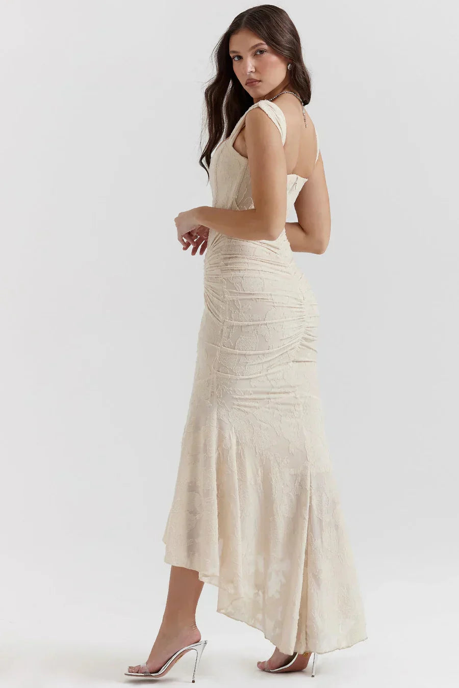 Seraphina | Sculpted Corset Robe Longue