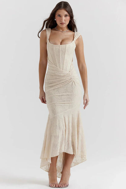 Seraphina | Sculpted Corset Robe Longue