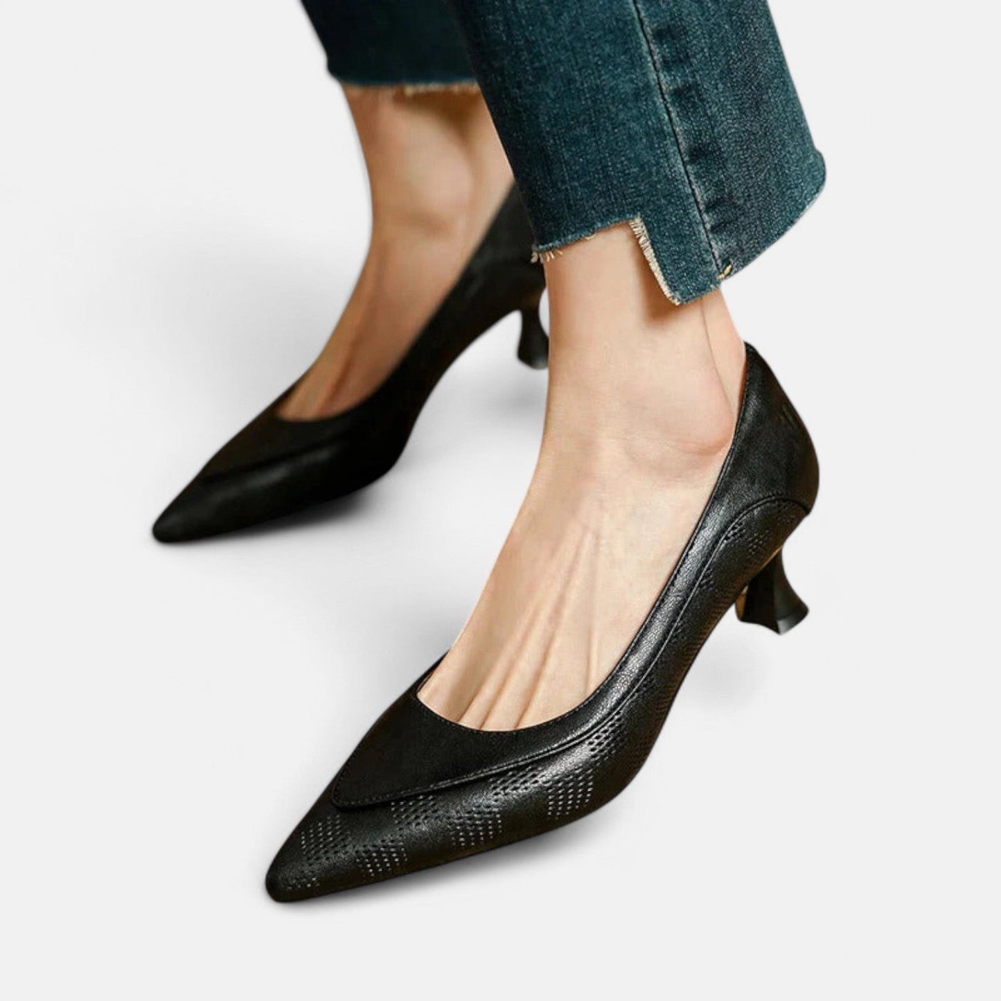 Estelle | Escarpins en Cuir Texturé
