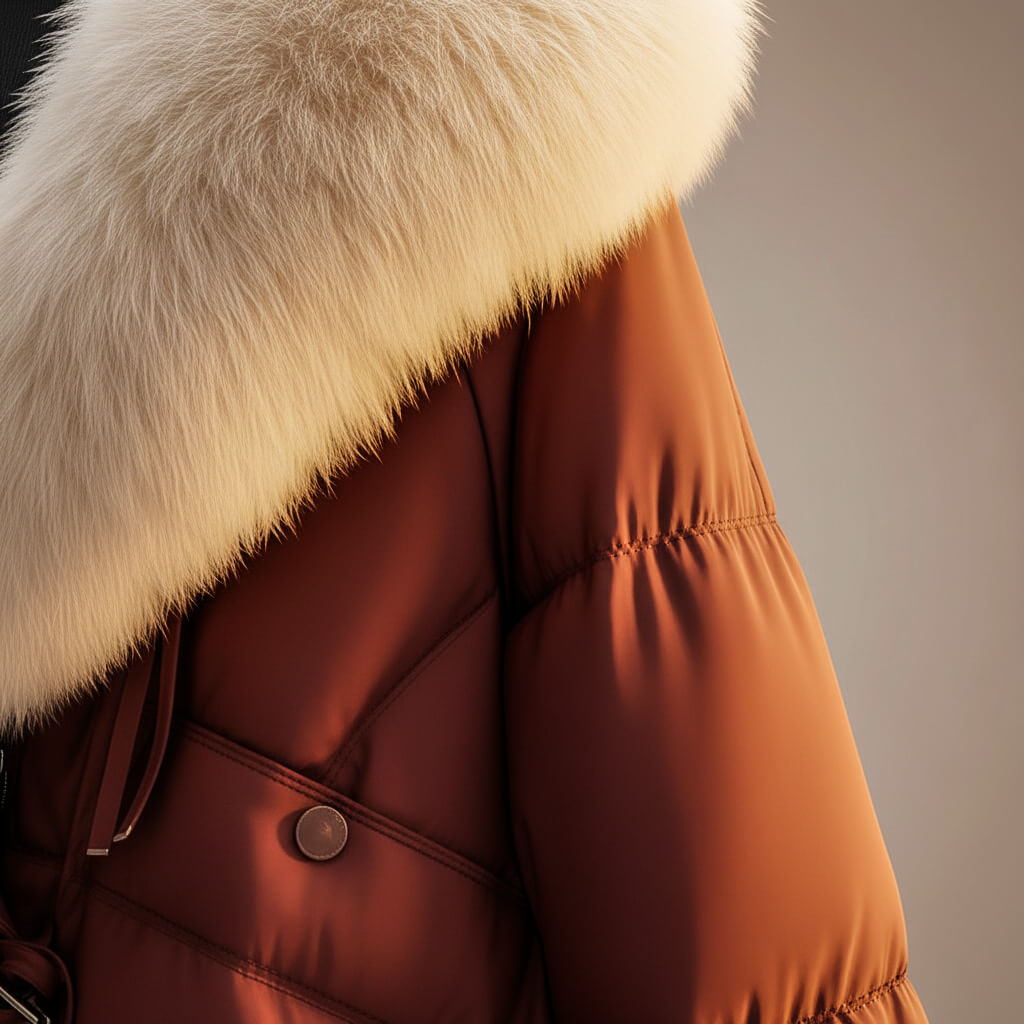 Noémie | Manteau Matelassé à Col Statement