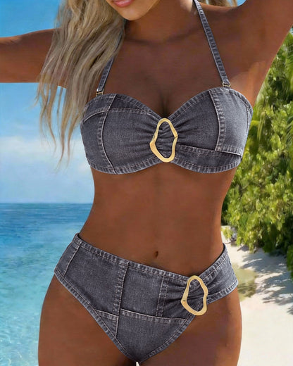 Margot | Bikini Bretelles Boucles Métalliques