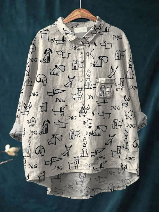 Chloé | Chemise Lin Motifs Artistiques
