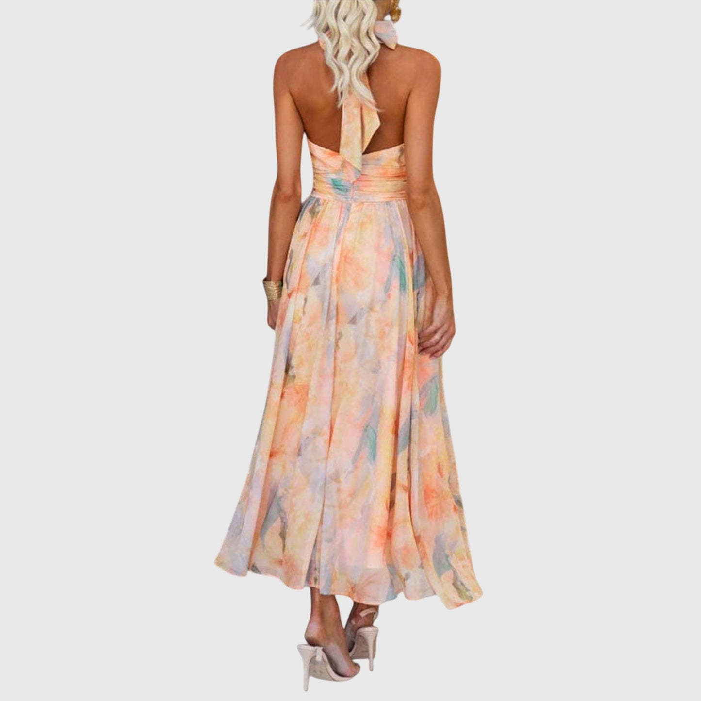 Zara | Halterneck Robe Longue