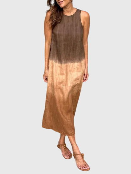 Vivienne | Gradient Print Robe Mi-Longue