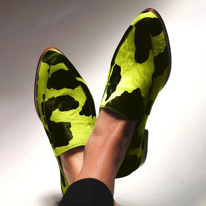 Chloe | Audacieux Animal-Print Mocassins