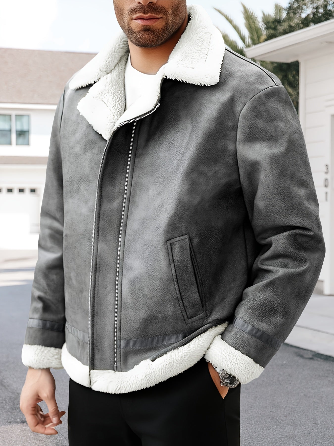 Brieuc | Blouson Aviateur Doublé Sherpa