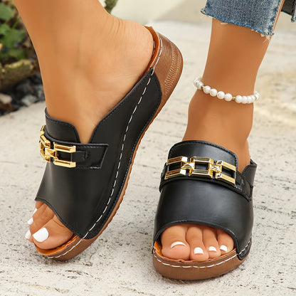 Olivia | Doré-Link Slide Sandales