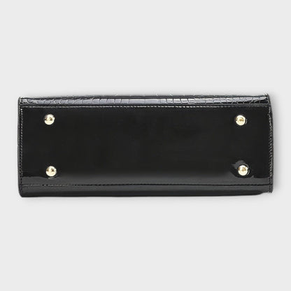Capucine | Sac à Main Effet Croco Brillant