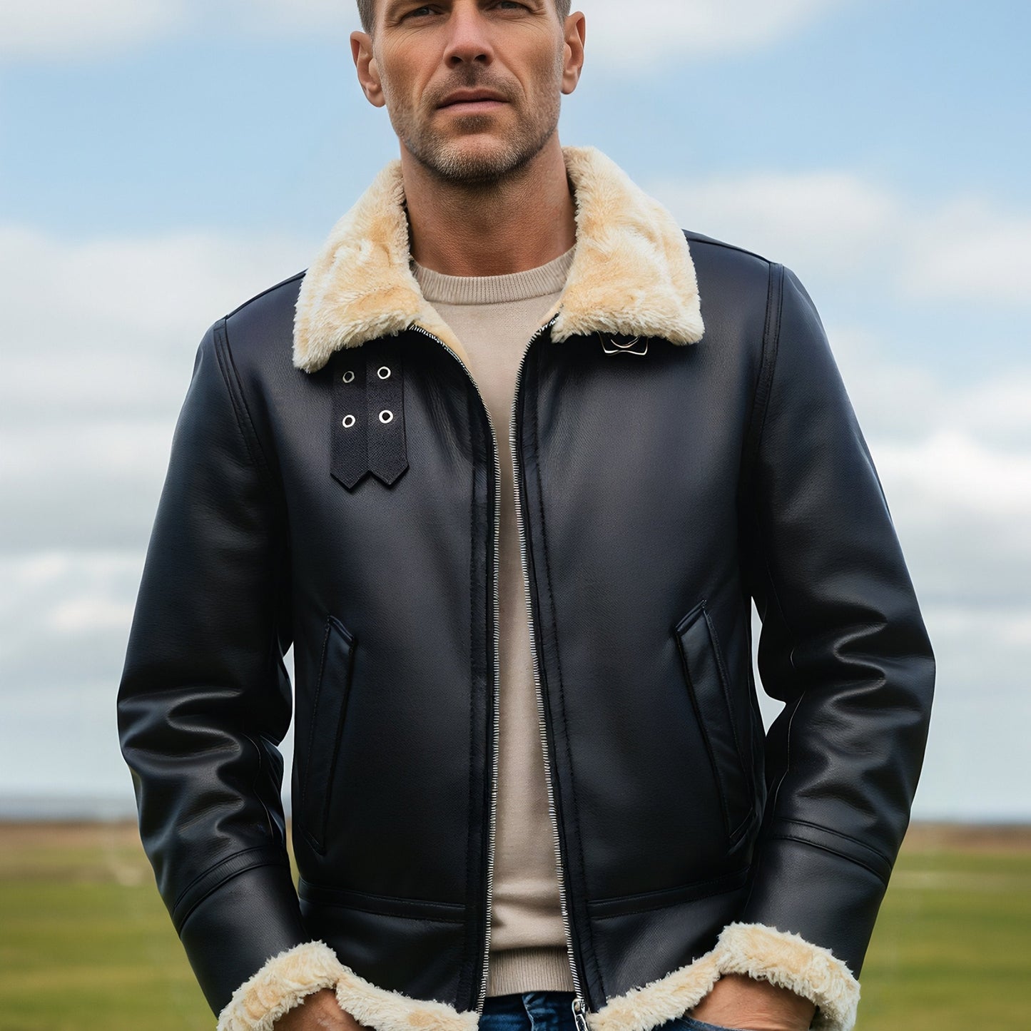 Léon | Veste Aviateur Shearling