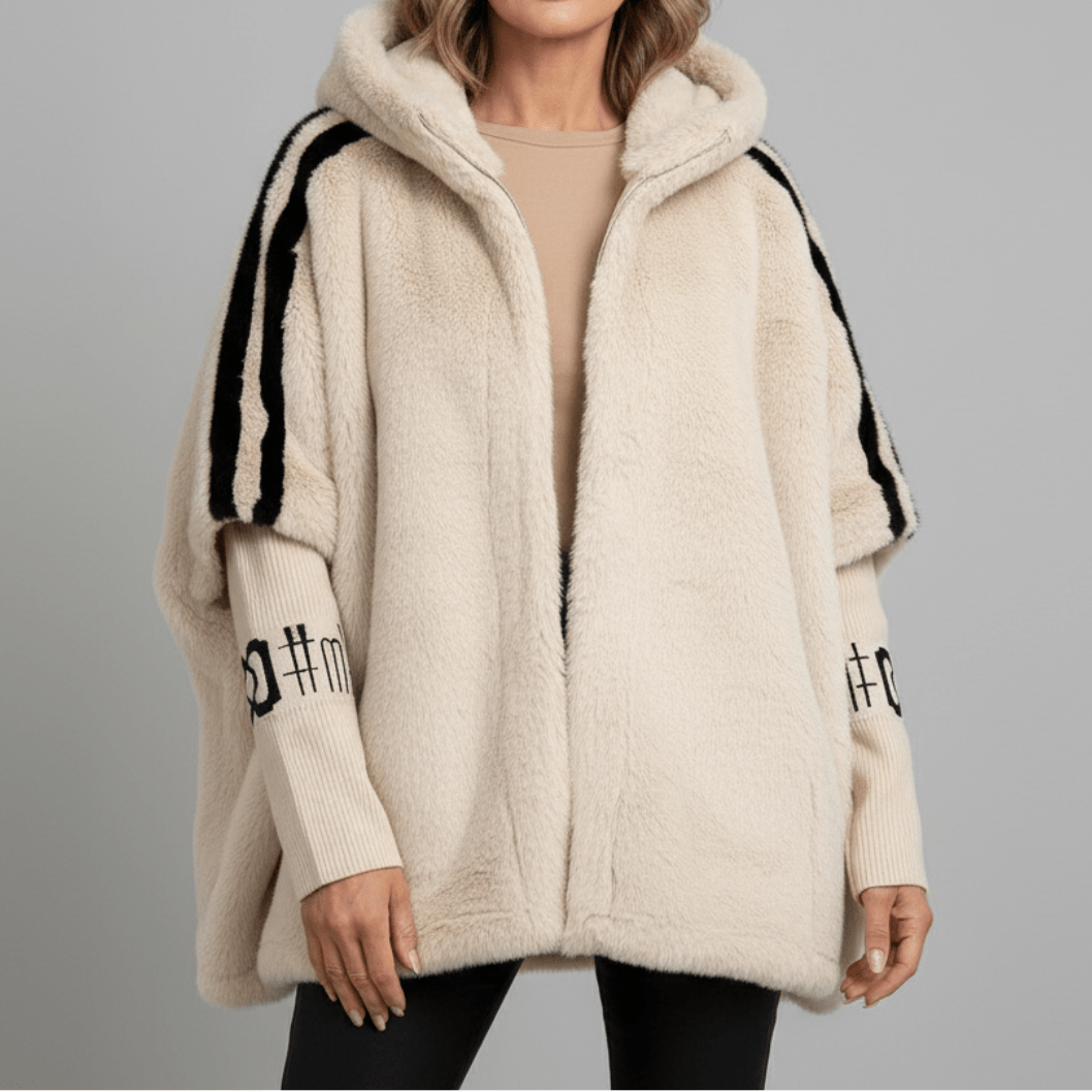 Aurore | Veste à Capuche Fausse Fourrure