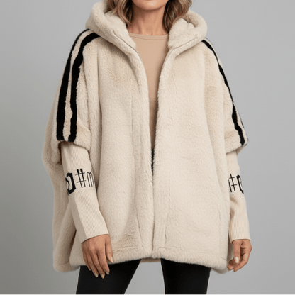 Aurore | Veste à Capuche Fausse Fourrure