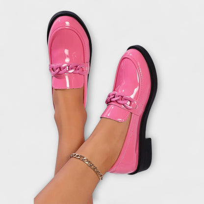 Mia | Rounded Toe Décontracté Mocassins