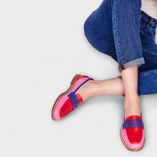 Ophelia | Patchwork Toile Mocassins