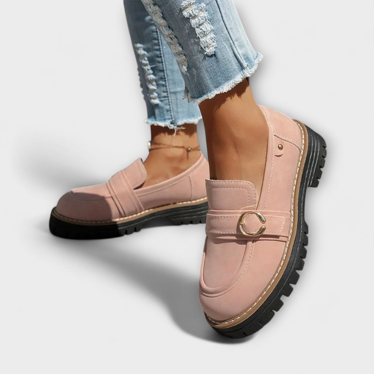 Elena | Round-Toe Décontracté Mocassins