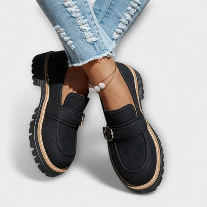 Elena | Round-Toe Décontracté Mocassins