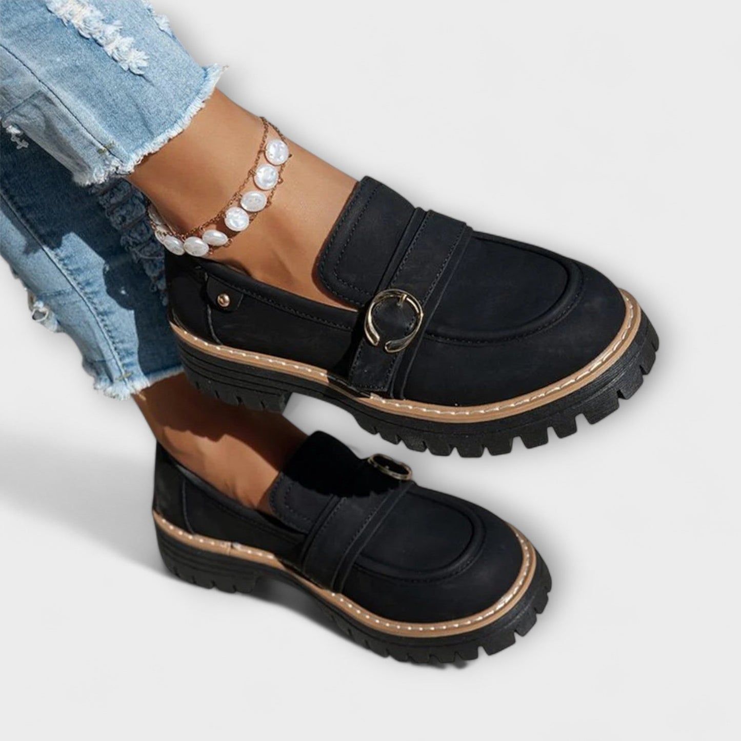 Elena | Round-Toe Décontracté Mocassins