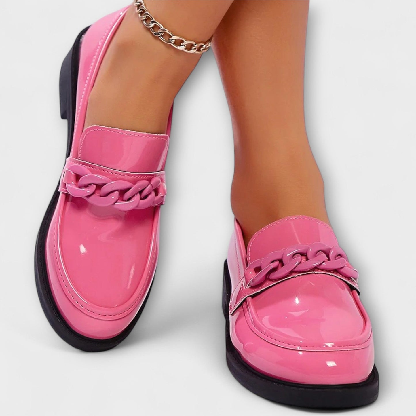 Mia | Rounded Toe Décontracté Mocassins