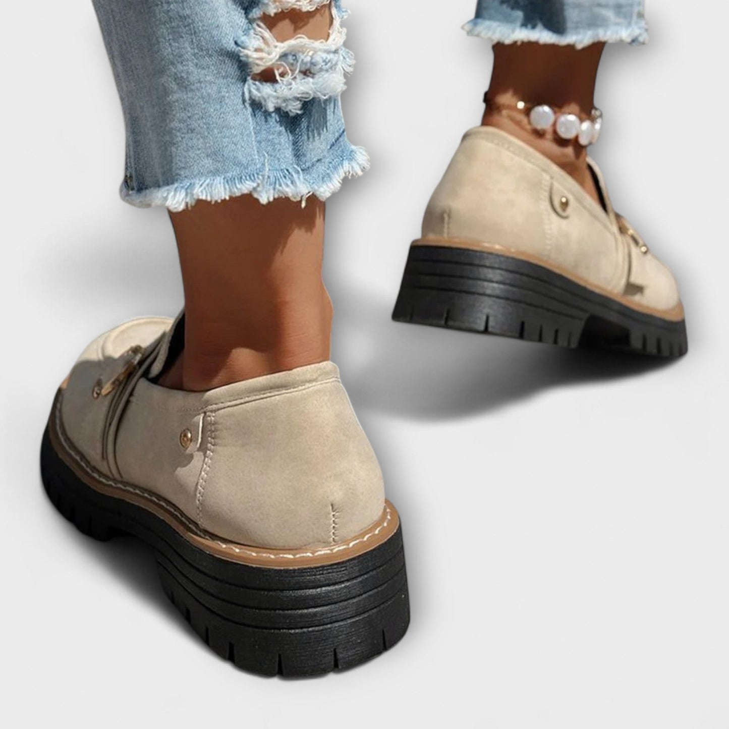 Elena | Round-Toe Décontracté Mocassins