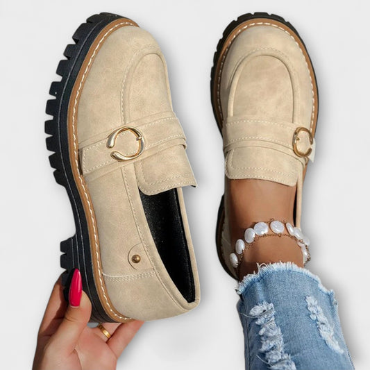 Elena | Round-Toe Décontracté Mocassins