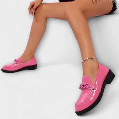 Mia | Rounded Toe Décontracté Mocassins