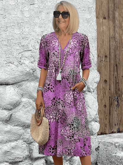 Luna | Fluide Océan Print Robe