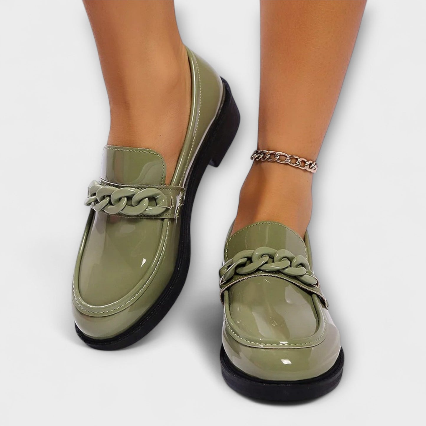 Mia | Rounded Toe Décontracté Mocassins