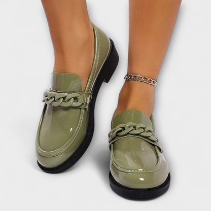 Mia | Rounded Toe Décontracté Mocassins