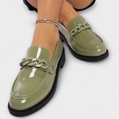 Mia | Rounded Toe Décontracté Mocassins