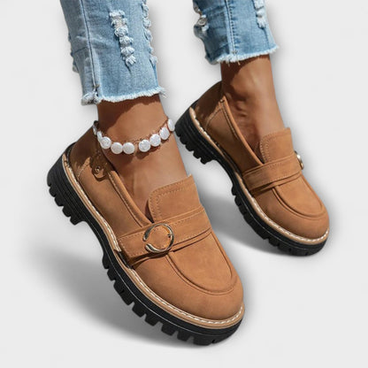 Elena | Round-Toe Décontracté Mocassins