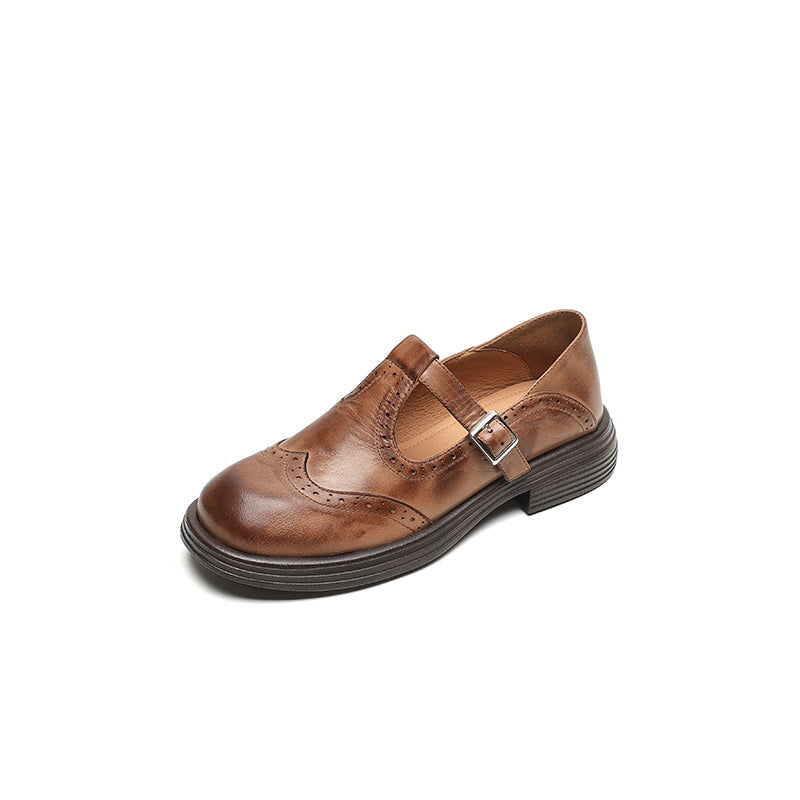 Victoria | Classique Cuir Mary Jane Plates