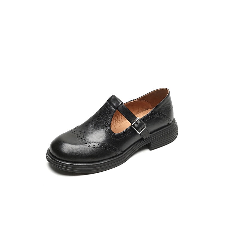Charlotte | Classique Cuir Mary Jane Plates