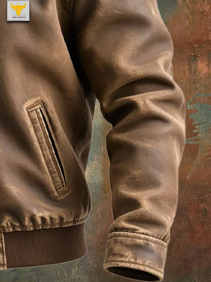 Balthazar | Blouson Cuir Patiné Classique
